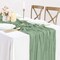 Sage Green Cheesecloth Table Runner, 10ft Gauze Table Runner Boho Green Table Cloth(Sage Green)120"L x 35"W